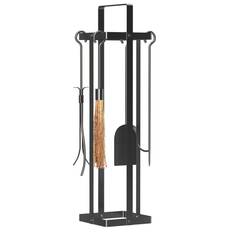 Fire Companion Sets OutSunny 5 Piece Metal Fireplace Tools Set with Sd