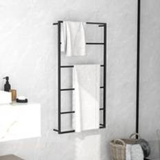Berkfield Home Towel Rack Black 60 x 10 x 116 cm Steel