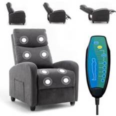 Furniture One Pushback Recliner 8 Point Vibration Massage 1 Pack