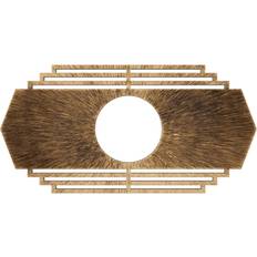 Ceiling Medallions Ekena Millwork 22W Chrysler Architectural Grade PVC Pierced Ceiling Medallion Antiqued Bronze