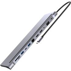 Aihontai C Dock Dual HDMI USB Hub Adapter