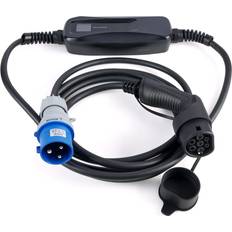 Laddkabel Typ 2 32A 5m med LCD