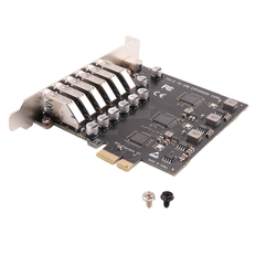 Controller Cards Tauoh PCIe to USB 3.2 Gen 2 Card 8-Port 6X Type-A+2X Type-C Converter