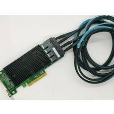 LSI 9400-16i HBA 12 Gbps PCIe 16 Port It Mode JBOD +4SFF-8643 SATA Cable
