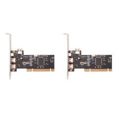 Jojomino 2X 3 Port IEEE 1394 Firewire Card PCI Adapter Controller