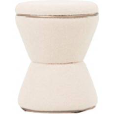 Leitmotiv Gustar Puf Ø38,5 cm Hvid Siddepuf