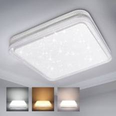 ExtraStar 24W LED Square 3000 Lumen White Ceiling Flush Light