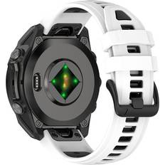 Silikonearmbånd til Garmin Fenix 8 43mm Hvid