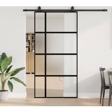 Sliding Doors vidaXL with Hardware Set 102.5x205 cm Sliding Door Clear Glass (x)