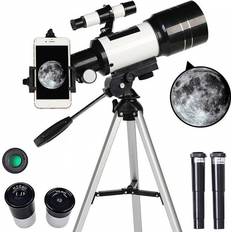 Binoculars & Telescopes Greenzech 150X Astronomical Telescope 70mm 300mm Focal Length Tripod