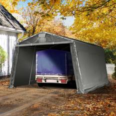 Toolport Förrådstält Toolport Garagetält 3.3 x 4.7 m PE Duk Grå