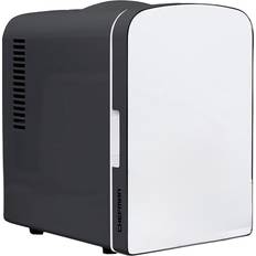 Chefman 26088RG 4L MirroredMini Fridge Silver, Black