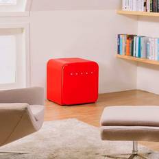 Husky 50's Retro Style Counter-Top Mini Fridge Red