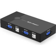 KVM-switcher Hpa KVM-Svitsj 30357 To Datamaskiner En Tastaturmus Og Skjerm Svart