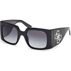 Sunglasses Guess Woman GU00201-H 01B Sunglasses Injected Black Smoke Squared Normal