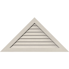 Gutter Ekena Millwork Red 52 W x 13 H Triangle Gable Vent 73 1/8 W x 18 3/8 H Frame Size