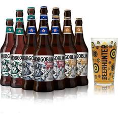 Beer British Real Ale Mixed Case with Beerhunter Glass 12 x 500ml