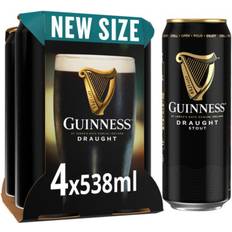 Guinness Draught Stout Beer 4.1% Vol 4x538ml Cans 70cl