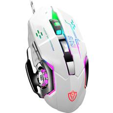 Purple Gaming Mice Greenzech White Wired Gaming Mouse Metal Base 800-3200DPI