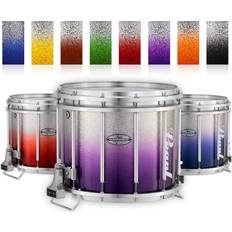 Pearl Championship Maple Varsity FFX Marching Snare Drum Fade Bottom Finish 14 x 12 in Black Silver #981
