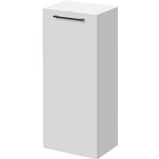 MDF Bathroom Mirror Cabinets Napoli Gloss White 350mm Wall Mounted Side Cabinet