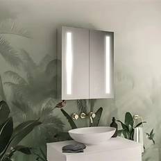 Bathroom Furniture Eastbrook Castellano 800 x 700mm LED Mirror Cabinet 2 Door