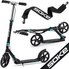 B2X Soke City El-scooter Svart/Turkos