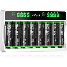 HiQuick 8-Slot AA AAA LCD Battery Charger 5V 2A