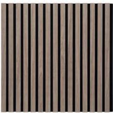 Sheet Materials Casa Acoustic Slat Wall Square Panels 600mm x 600mm Walnut