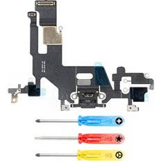 Charging Ports Mmobiel Dock Connector Charging Port Flex Cable Compatible with iPhone 11 61 Inch Black