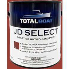 Boat Bottom Paints TotalBoat TotalBoat JD Select Boat Bottom Antifouling Paint Flat Red Water-based Marine 1-gallon