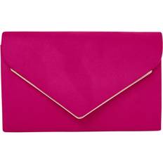 Delyssa Flapover Clutch Bag - Fuchsia
