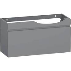 Polaria Tvättställsunderskåp Laval 900 Höger Grå Pulvermålat Stål 90 x 47 x 35 cm