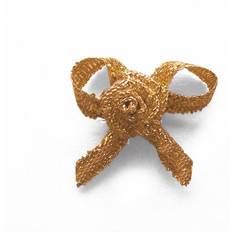 Gold Gift Wrap Ribbons Berisfords 3mm Ribbon Rose Centred Bows 200 Gold Pack Of 6