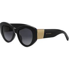 Bvlgari Solbriller Bvlgari Tubogas Oval Sunglasses - Black/Grey