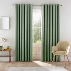 Eden Lined Curtains 66 x 54 in Sage