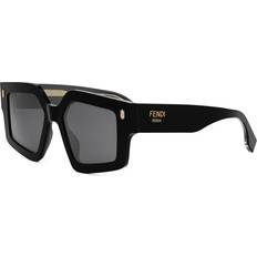 Fendi Elegant Irregular Solbriller - Sort