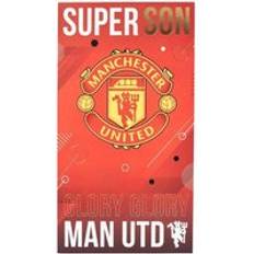 Tarjetas & Invitaciones Manchester United FC Tarjeta De Cumpleaños Del Súper Hijo One Size Negro