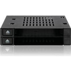 Icy Dock MB522SP-B 2 Bay 2.5" SATA SAS SSD HDD Mobile Rack Enclosure