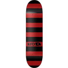 Stripes Skateboard Deck Red
