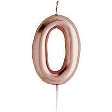 Plastic Cake Candles Amscan Number 0 Birthday Candle One Size Gold