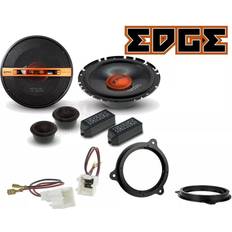 Edge 6.5 Inch 280W Component Front Car Speakers and Fitting Kit