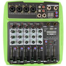 Studio Mixers Greenzech Mini 4 Channel 16 DSP Effect USB Delay And Repeat Efferts Audio Mixer Console