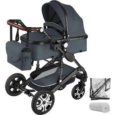 tectake KOMBI-KINDERWAGEN Anthrazit