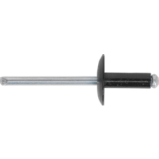 Black Rivets Sealey Large Flange Black Aluminium Rivets 3.2mm 10mm Pack of 200