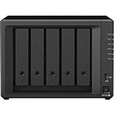 Synology DS1522+ 30 TB Stationär NAS Lösning Med 5 Fack Installerad Med 5 Western Digital Red Plus