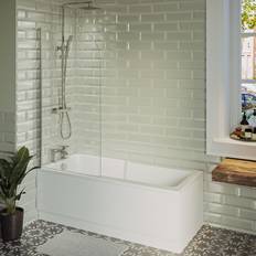 Shower Bath Bathtubs Cotswold Shower Bath Single Ended Shower Bath 1700 x 750mm