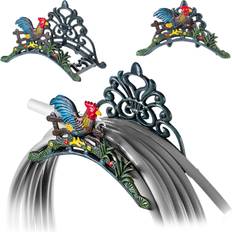 Trädgård & Utemiljö Kadax Wall Mounted Garden Hose Holder Cast Iron Strong Decorative With Rooster
