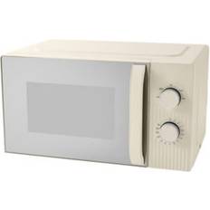 George Home Cream Textured 17L Manual Microwave