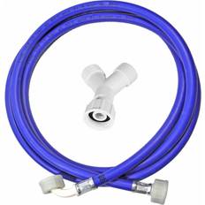 White Goods Accessories Spares2Go Hose Y Piece Connector Washing Machine 3/4 Inch BSP Inlet Splitter